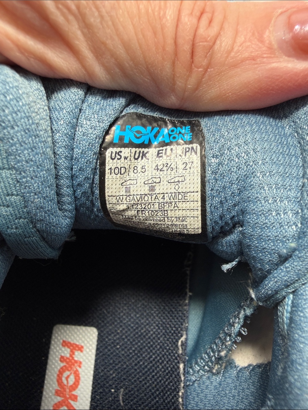 HOKA Gaviota 4 Wide Running Shoes – Women’s 10D Blue Coral - Picture 2 of 8